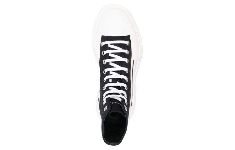 Alexander McQueen Tread Slick Boots 'Core Black White' 705659W4MV21070 #