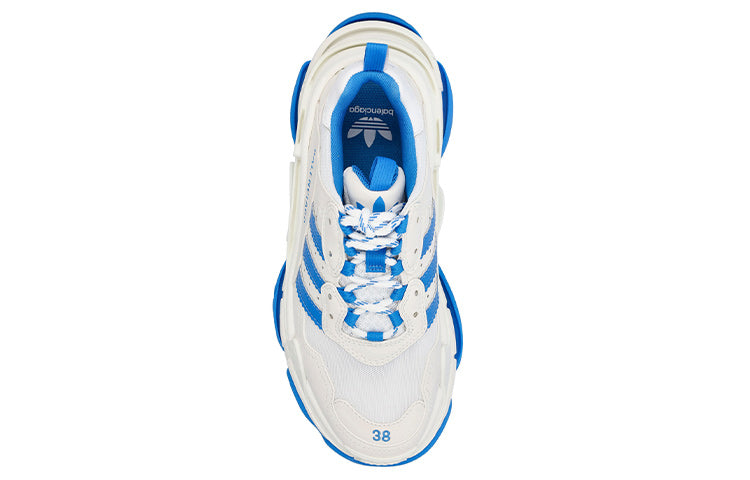 (WMNS) Balenciaga Triple S x Adidas 'White Blue' 712764W2ZB39040 #
