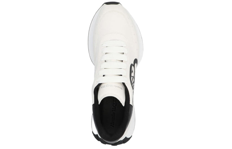 Alexander McQueen Sprint Runner Lace-Up Sneakers 'Beige White' 691342WIC959061 #