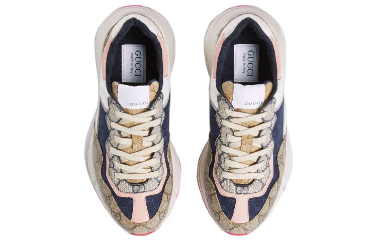 (WMNS) Gucci GG Rhyton 'Beige White Pink' 620185-99WF0-4371 #