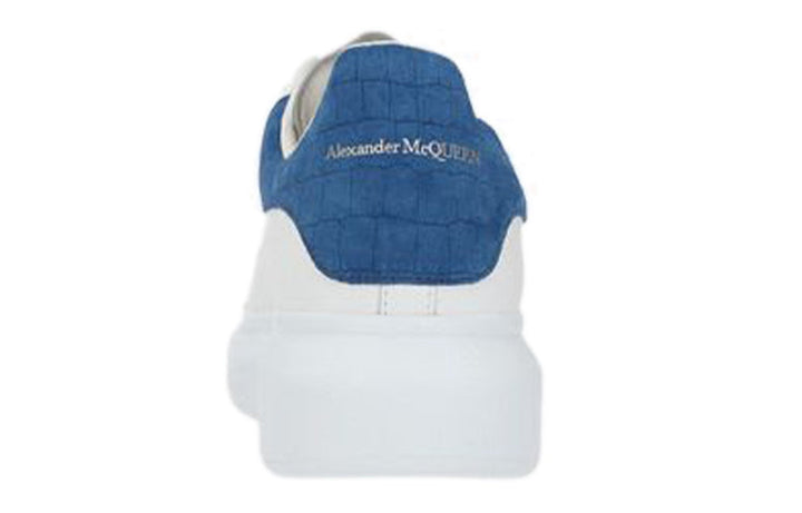 Alexander McQueen Oversized Sneaker 'White Blue Crocodile' 625162WHZ4K9255 #