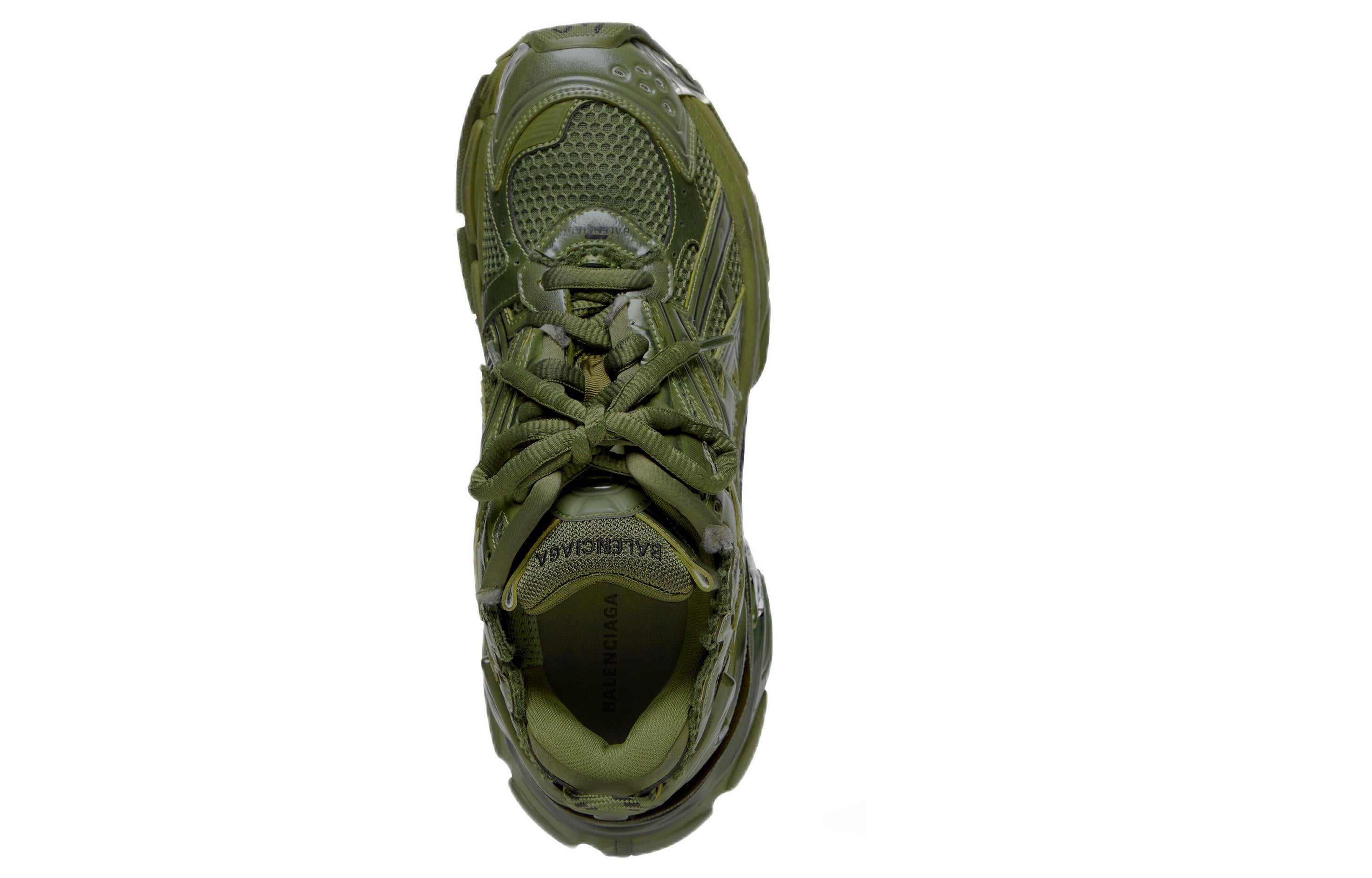 Balenciaga Runner Sneaker 'Leather Free Khaki' 677403W3RB13031 #