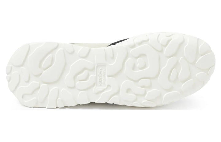 Alexander McQueen Court Paneled Low-Top Sneakers 'Beige White Red' 750365W4WL12129 #
