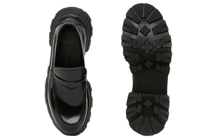 (WMNS) Alexander McQueen Wander Loafer 'Black' 664618WHZ801000 #