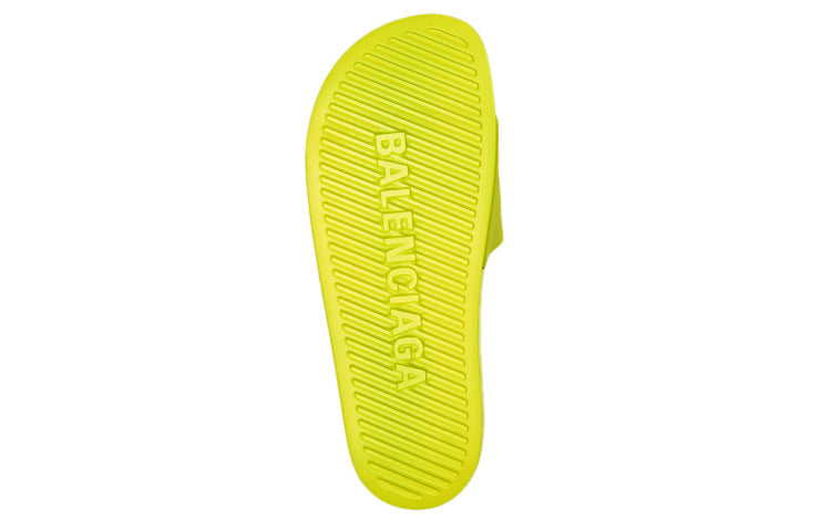 Balenciaga Pool Slides 'Lime' 565826W1S803501 #