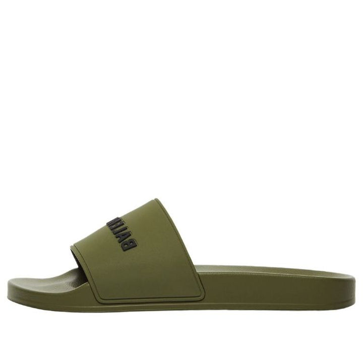 Balenciaga Pool Slides 'Green' 565826W1S803310 #