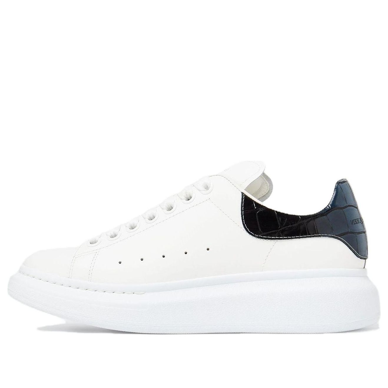 (WMNS) Alexander McQueen Oversized Sneakers 'White Snake Black' 718233WIDJA8851 #