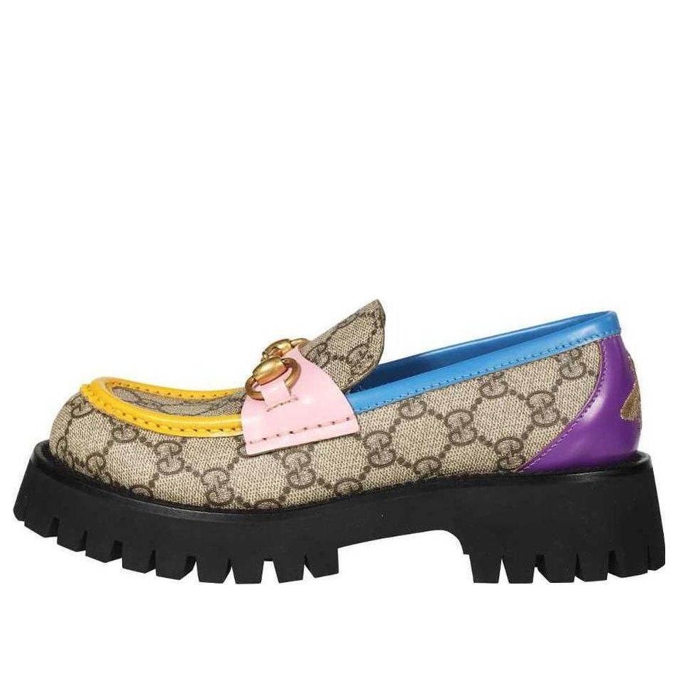 (WMNS) Gucci GG Lug Sole Horsebit loafer 'Multicolor' 727170-FABBW-9785 #.
